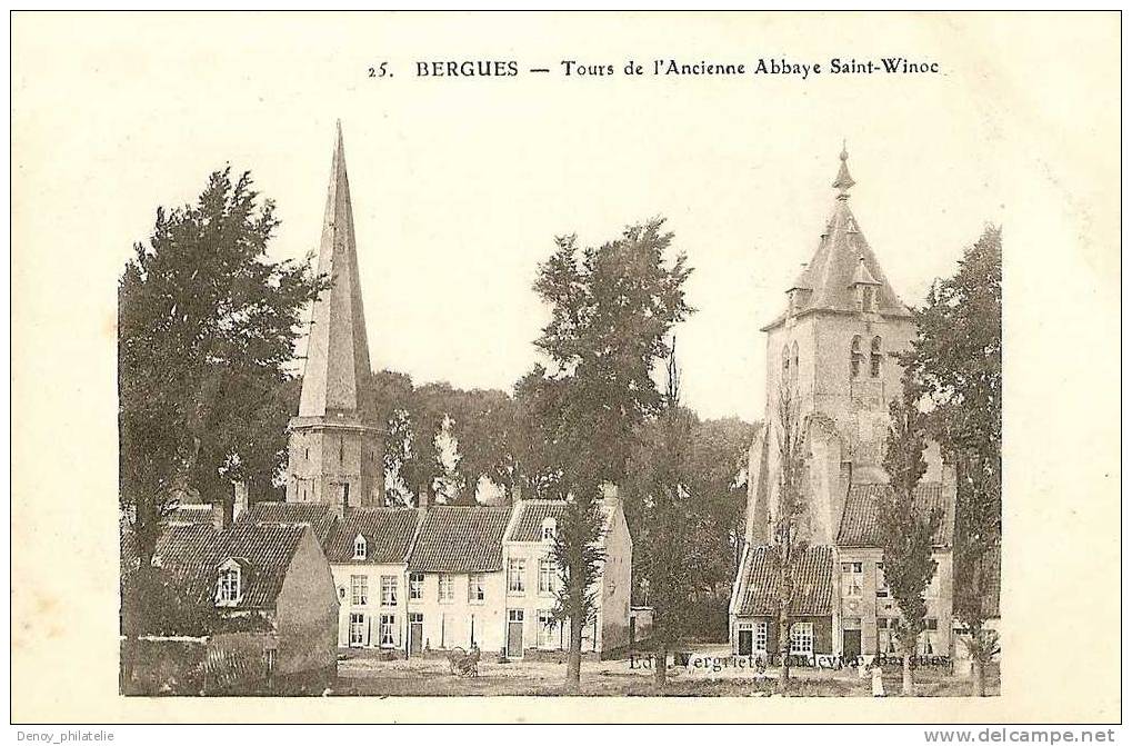 59 / BERGUES / TOURS DE L'ANCIENNE ABBAYE SAINT WINOC - Bergues