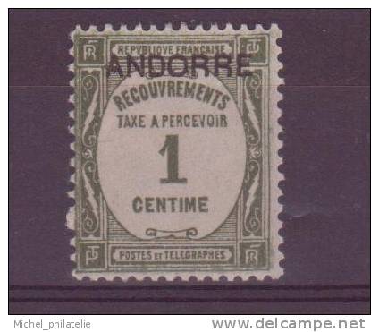 ANDORRE N° 9** TAXE NEUF SANS CHARNIERE - Neufs