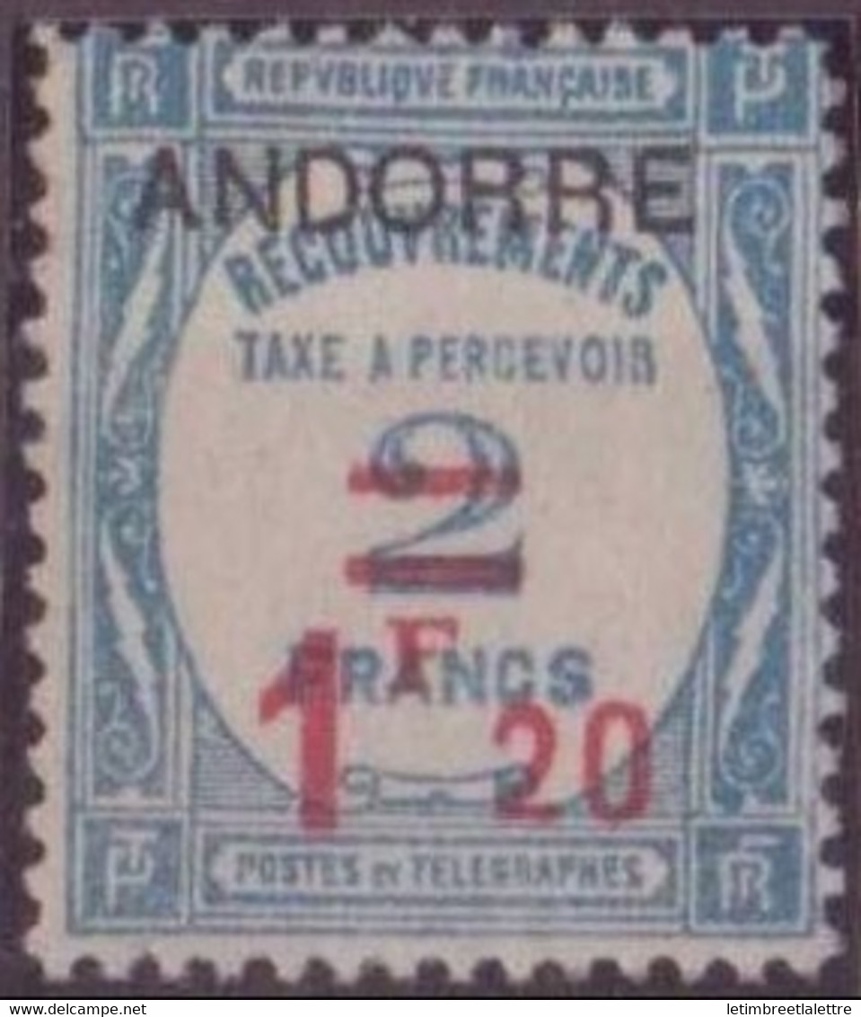 ⭐ Andorre - Taxe - YT N° 13 * - Neuf Avec Charnière ⭐ - Nuevos