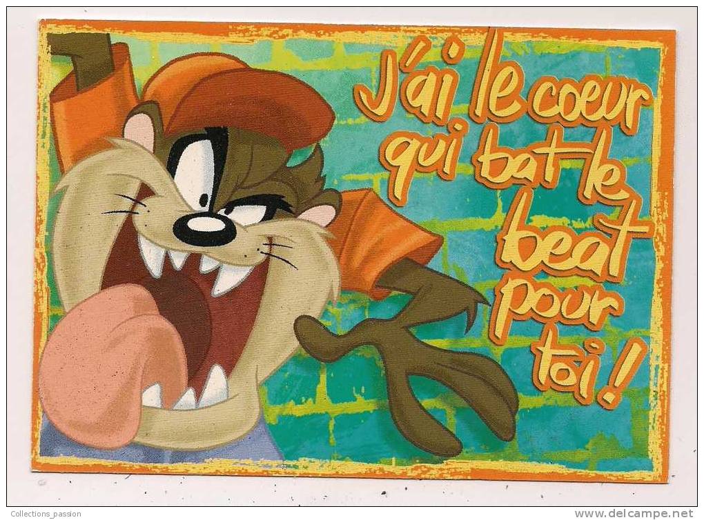 Cp , LOONEY TUNES , J'ai Le Coeur Qui Bat Pour Toi ! - Bandes Dessinées