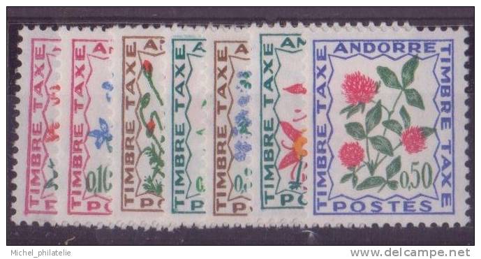 ANDORRE N° 46/52** TAXE NEUF SANS CHARNIERE - Nuevos