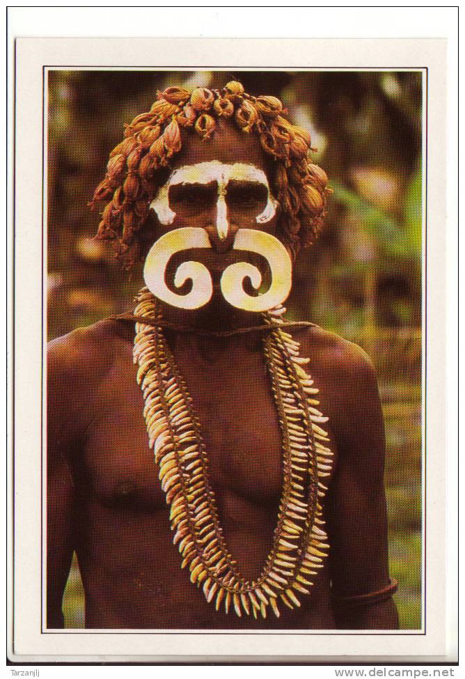 CPM Papua New Guinea: Asmat Warrior (Papouasie Nouvelle Guinée) - Papua-Neuguinea