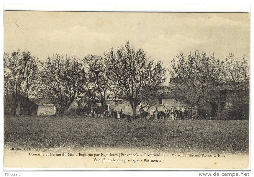 Carte Postale Ancienne Eyguières - Domaine Et Ferme Du Mas D'Espagne - Agriculture - Eyguieres