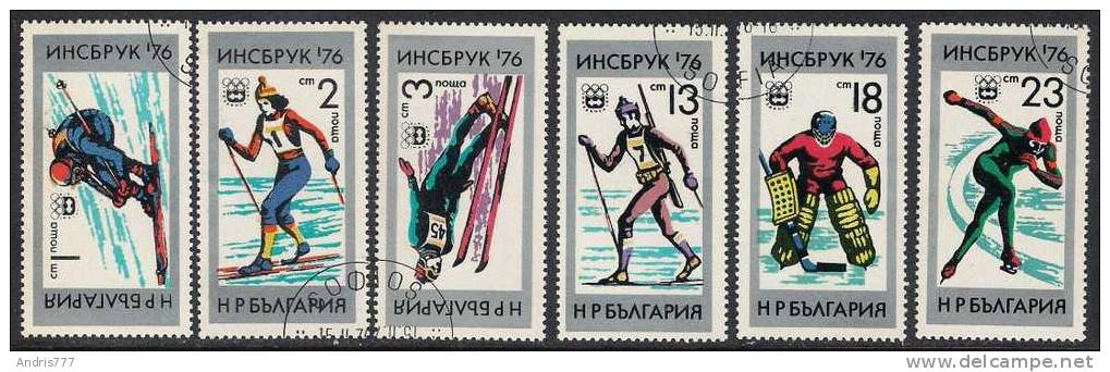 Bulgaria 1976 Winter Olympic Games Insbruck  Skiing  Ski Jumping Biathlon Ice Hockey Speed Skating - Hiver 1976: Innsbruck