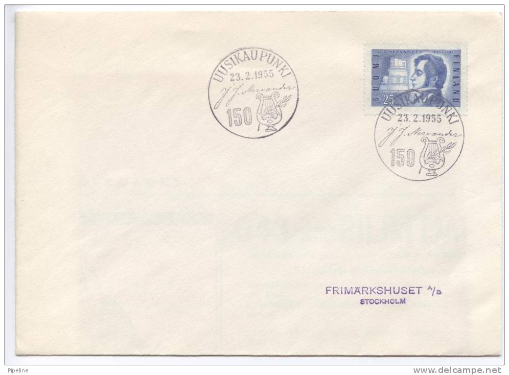 Finland FDC 23-2-1955 J.J. Nervander - FDC