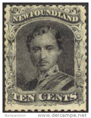 Newfoundland #27 Mint No Gum 10c Prince Albert From 1865 - 1865-1902