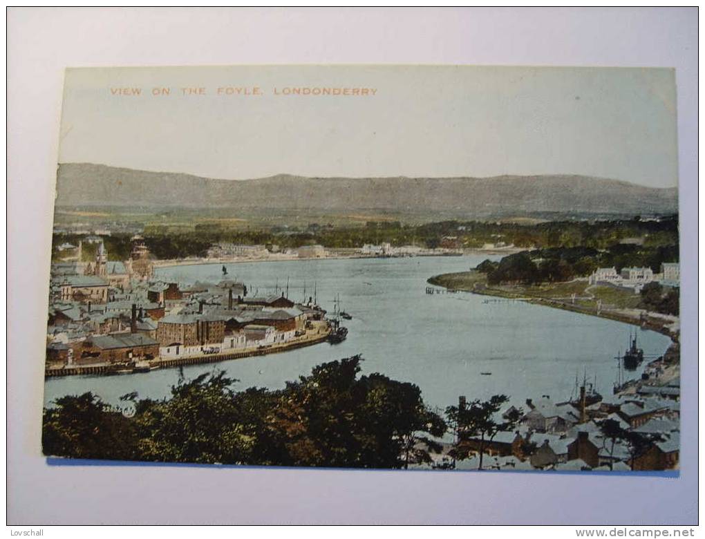 Londonderry. -  View On The Foyle. (26 - 7 - 1920) - Londonderry