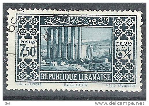 GRAND LIBAN, 1930, Yvert N° 143 Obl , 7,50 P  ," Baalbek" TB, Cote 1,10 Euro - Autres & Non Classés