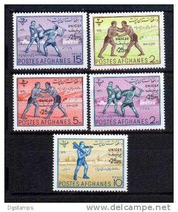 Afghanistan 1961 ** YT540-44 Deportes Varios Con Sobretasa En Favor De UNICEF - Worstelen