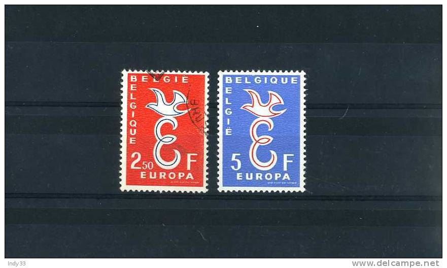 - TIMBRES BELGIQUE . EUROPA 1958 - 1958