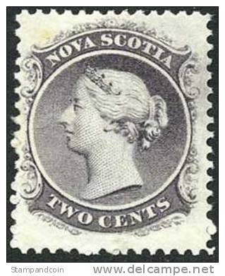 Nova Scotia #9 Mint Never Hinged 2c Victoria From 1860-63 - Neufs