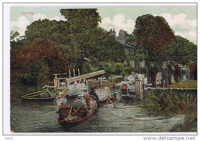 England, Oxfordshire GORING 1900s Rowingboats - Andere & Zonder Classificatie