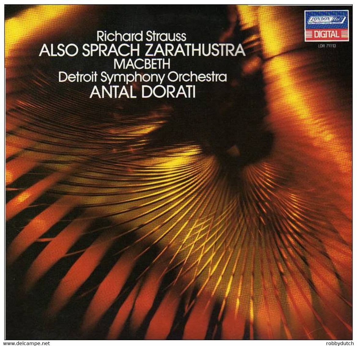 * LP *  ALSO SPRACH ZARATHUSTRA - DETROIT SYMPH. ORCHESTRA (1983 Digital Rec. Ex-!!!) - Klassiekers