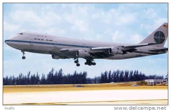 Plane Airplane Avion PAN AMERICAN AIRWAYS  Boeing 747 - 1946-....: Moderne