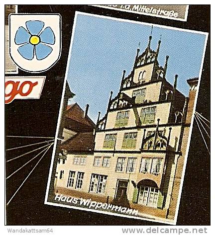 AK Alte Hansestadt Lemgo Mehrbild Wappen 5 Bilder VW-Käfer Wippermann Haus 23.8.66 492 LEMGO Briefe an Postfächer nie o.