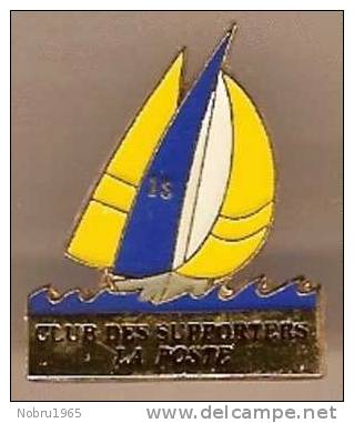 Pin´s La Poste.club Des Supporters15.bateau Transat Catamaran Trimaran - Correo