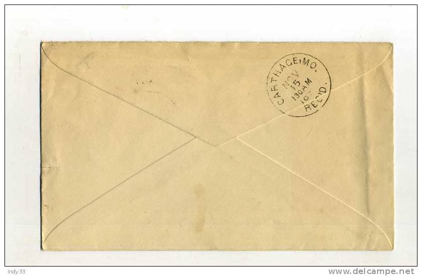 -  ETATS UNIS ....1900 . ENTIER  DE 1892 SUR ENVELOPPE  .   CIRCULATION INTERIEURE - ...-1900