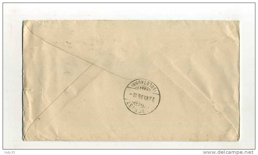 - ETATS UNIS  1901/20  . AFFRANCHISSEMENT COMPOSE AVEC ENTIER POSTAL SUR ENVELOPPE  DE 1906  POUR LA SUISSE - 1901-20