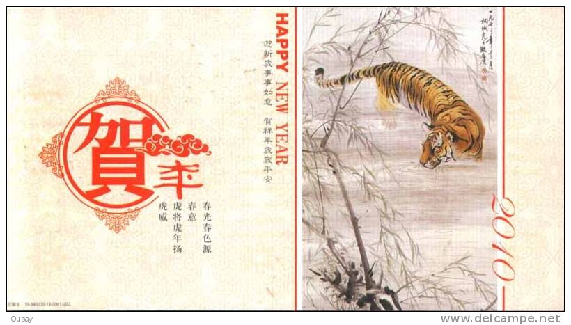 Endangered Species Tiger  ,     Prepaid Card  , Postal Stationery - Rhinoceros