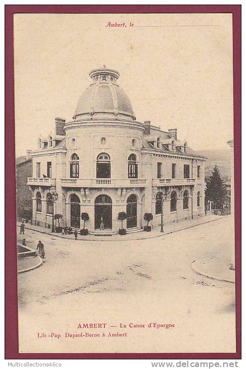 63 - AMBERT - La Caisse D'Epargne - Ambert