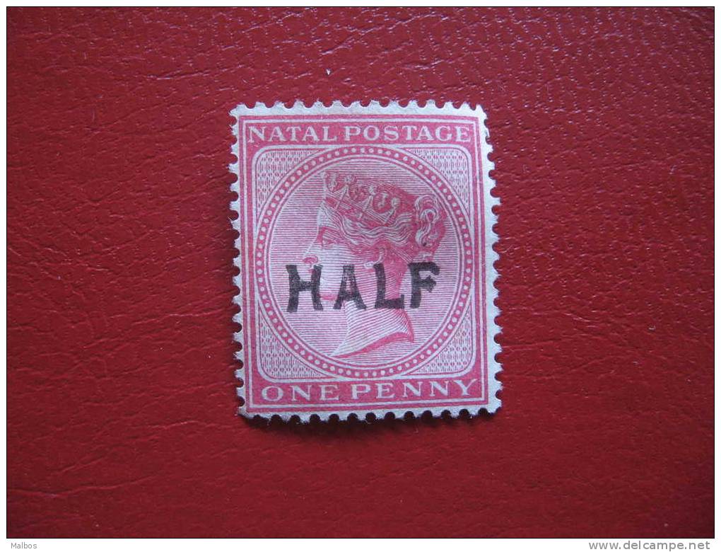 NATAL Colonie Brit. - 1895 (*) S&G# 125b (H With Longer Left Limb)  Sans Gomme - Without Glue - Natal (1857-1909)