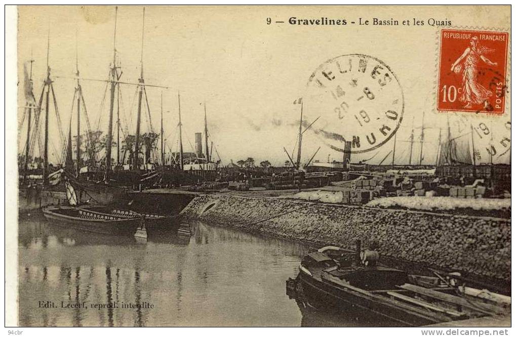 CPA (59) GRAVELINES  Le Bassin Et Les Quais - Gravelines