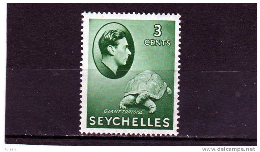 Seychelles: 1938 Y&T N°119  Neuf Légère Charnière "tortue Géante" - Tortugas