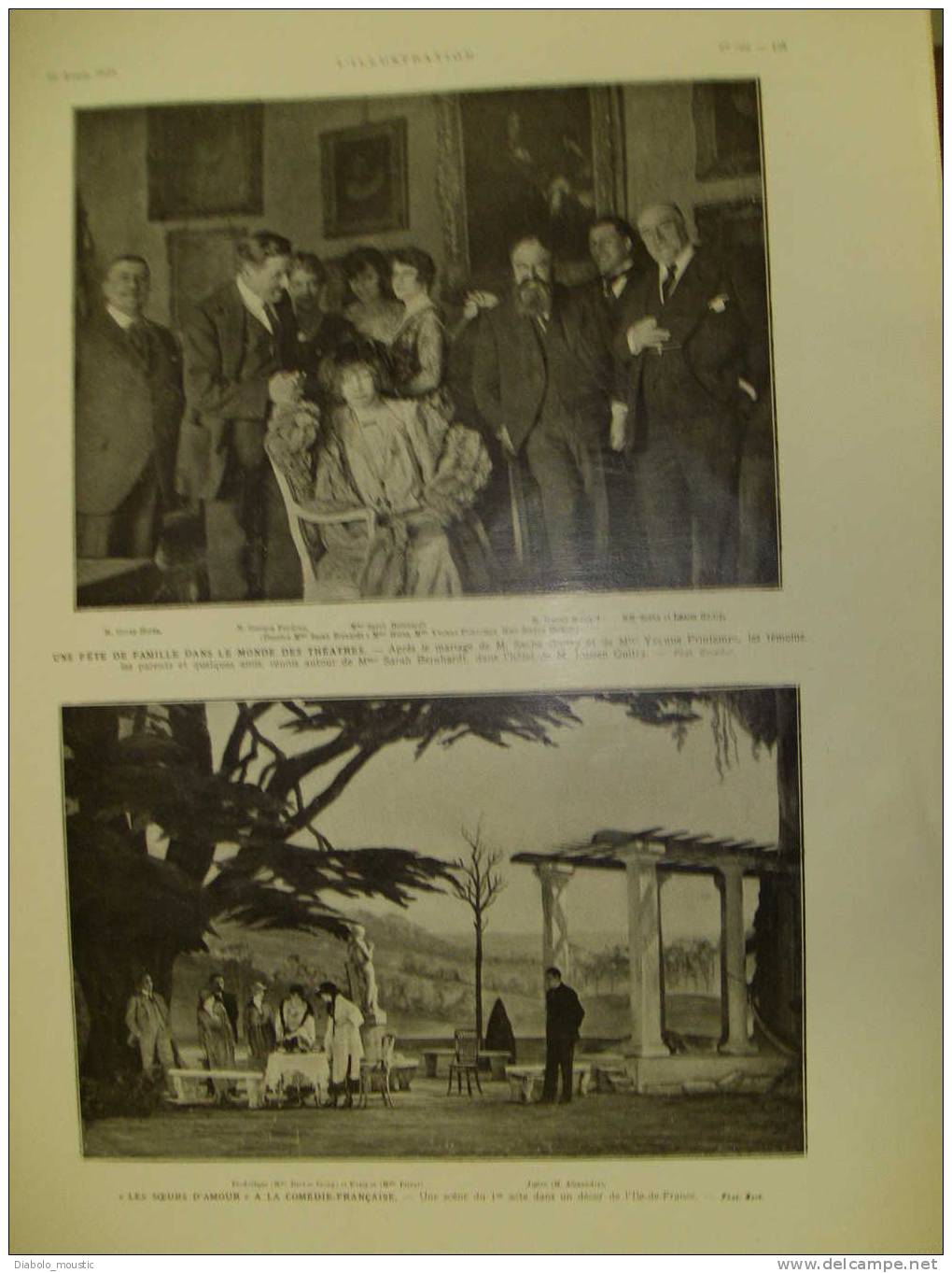 L´ILLUSTRATION  19 avril 1919 : Peinture Espagnole ; Les monnaies de la Guerre ; Le Monde du THEÂTRE ; BERGUES