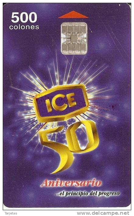 TARJETA DE COSTA RICA DE 50 ANIVERSARIO DE ICE - Costa Rica