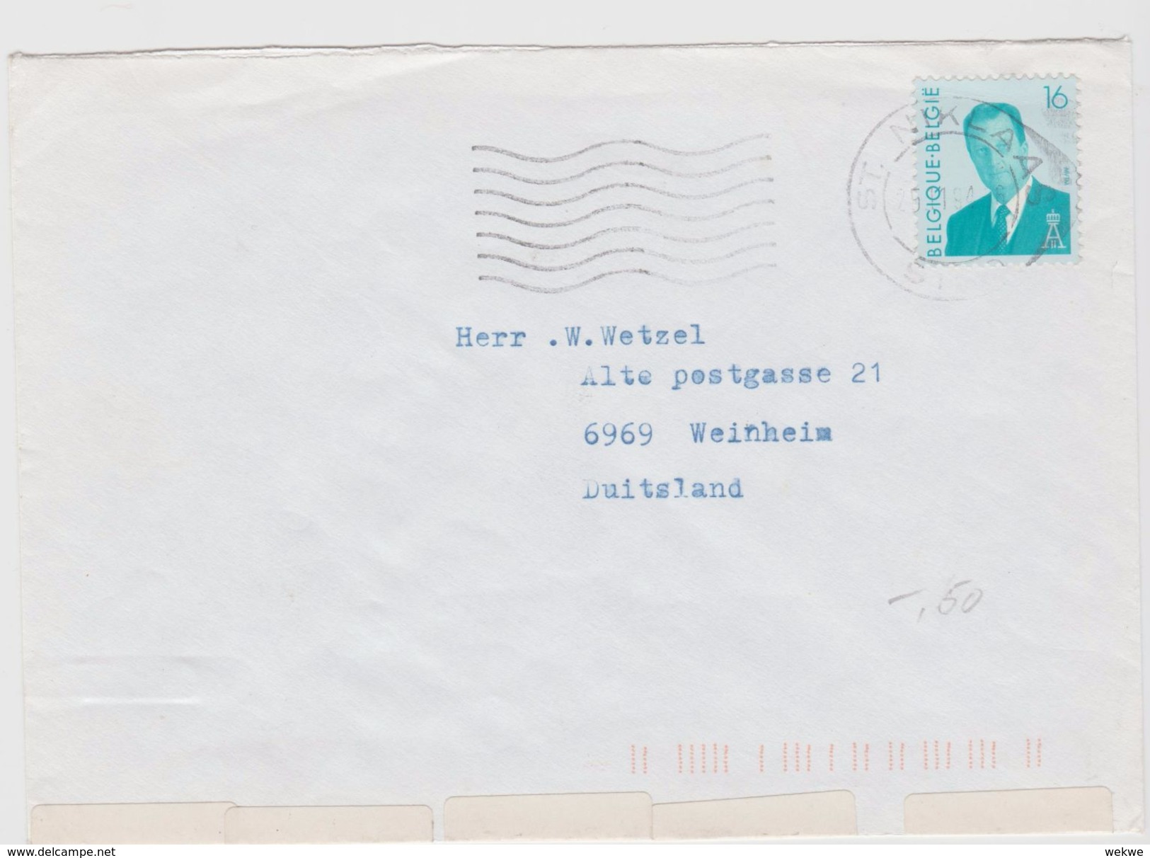 Bl052/  BELGIEN - König Albert (Brief, Cover, Lettre) - Briefe U. Dokumente