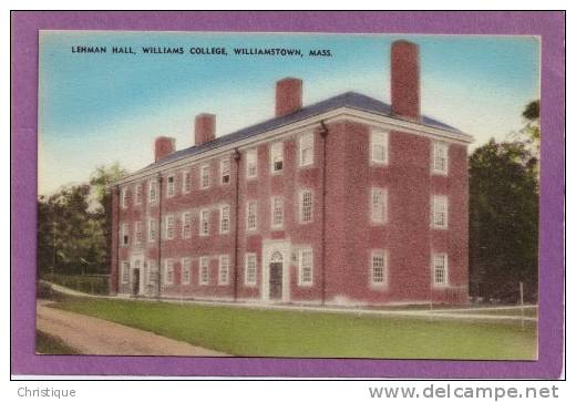 Lehman Hall, Williams College, Willemstown, Mass.  1900-10s - Nantucket