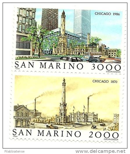 1986 - 1180/81 Vedute Chicago    +++++++ - Unused Stamps