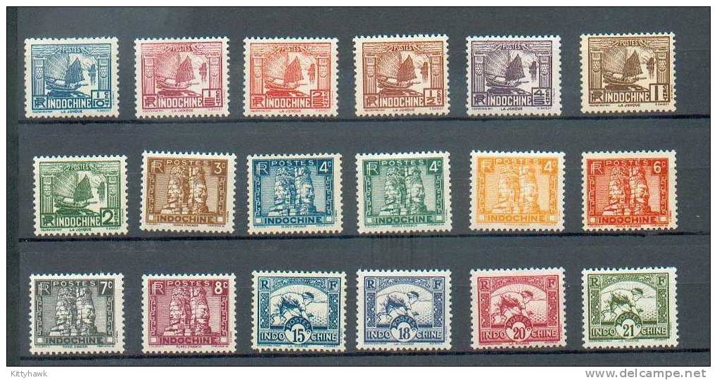 INDO 210 - YT 150 à 157 / 158 à 158 B/ 160 à 160 B/ 162a-164a-166-168 à 170 */** - Unused Stamps