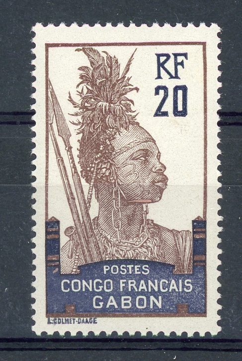 Gabon  :  Yv  38  * - Unused Stamps