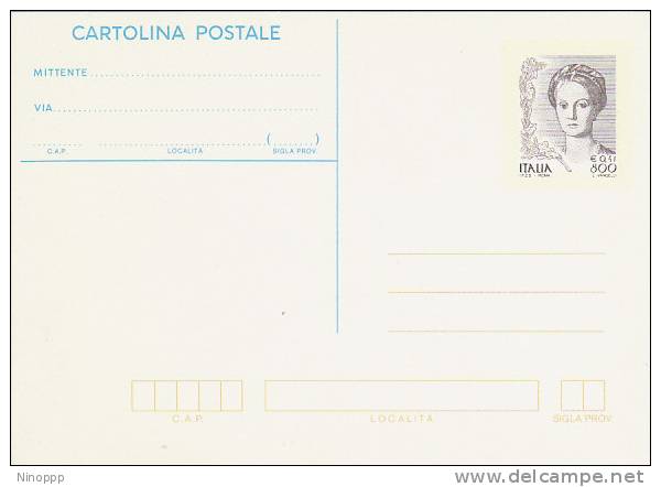 Italy-2000 Famous Women Unused Post Card Lire 800 - Collections