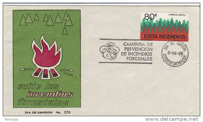 Mexico-1976 Bush Fires Prevention Souvenir Cover - Mexico