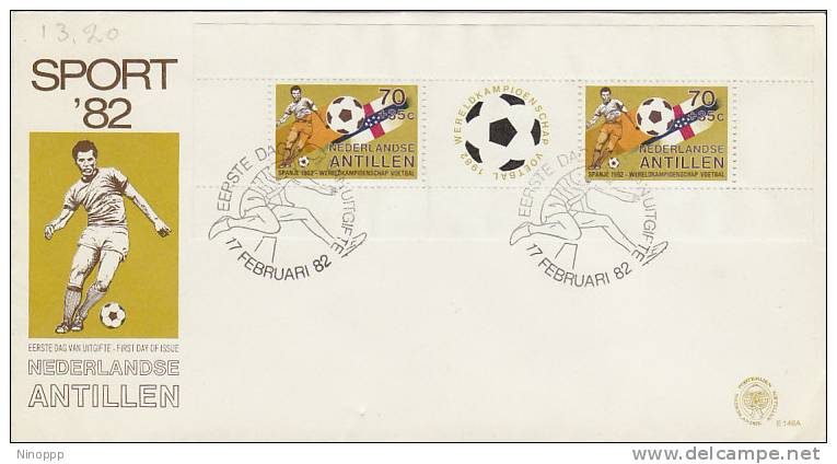 Netherlands Antilles-1982 Sports ,Soccer,Souvenir Sheet  FDC - Other & Unclassified