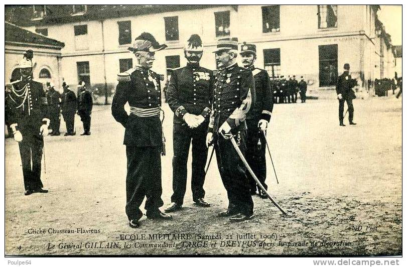 CPM - Le Général Gillain, Les Commandants Targe Et Dreyfus - ( Reproduction De CPA ) - Personaggi