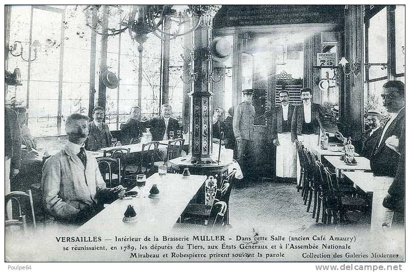 CPM - Intérieur De La Brasserie Muller à Versailles - ( Reproduction De CPA ) - Cafés