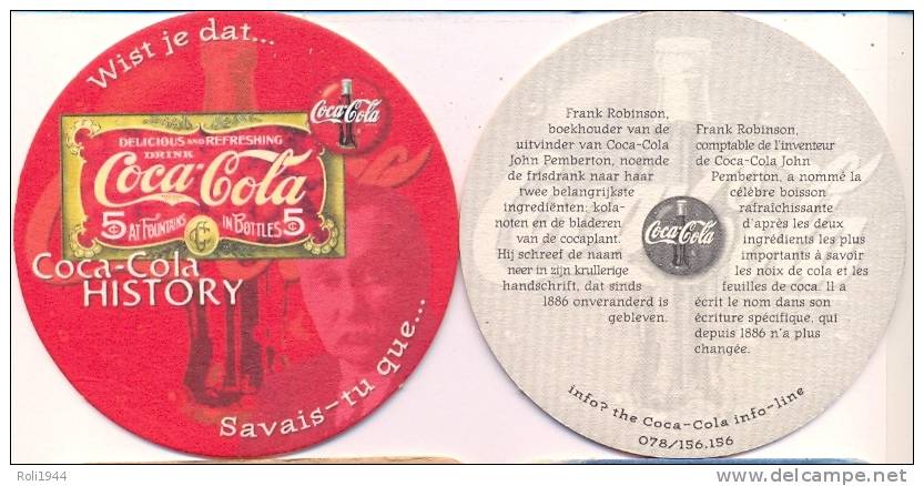 #D23-118 Viltje Coca-Cola - Sous-bocks