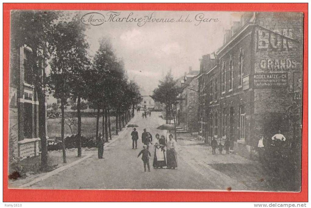 Marloie - Avenue De La Gare Et Magasin Delhaize (Marco Marcovici) - Marche-en-Famenne