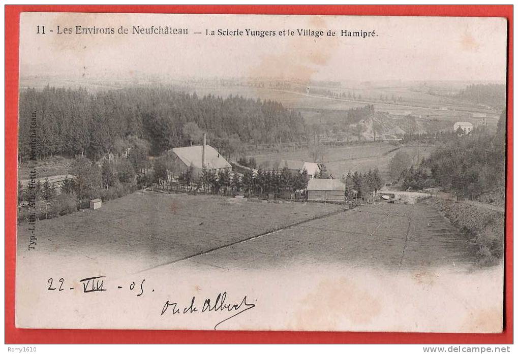 Environs De Neufchâteau - La Scierie Yungers Et Le Village De Hamipré. - Neufchâteau