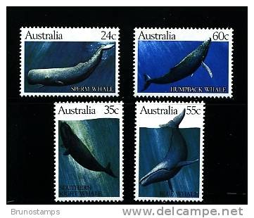 AUSTRALIA - 1982  WHALES  SET MINT NH - Mint Stamps