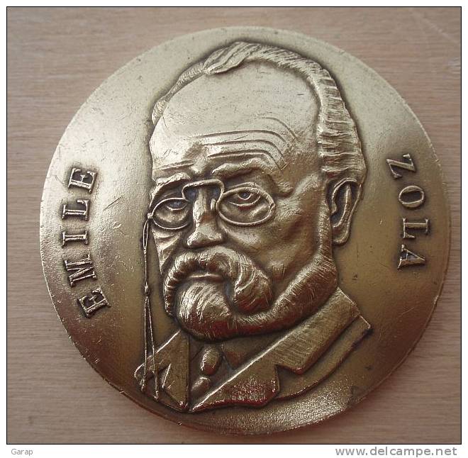 D3-511	Médaille En L´hommage D´Emile  ZOLA - Obj. 'Remember Of'