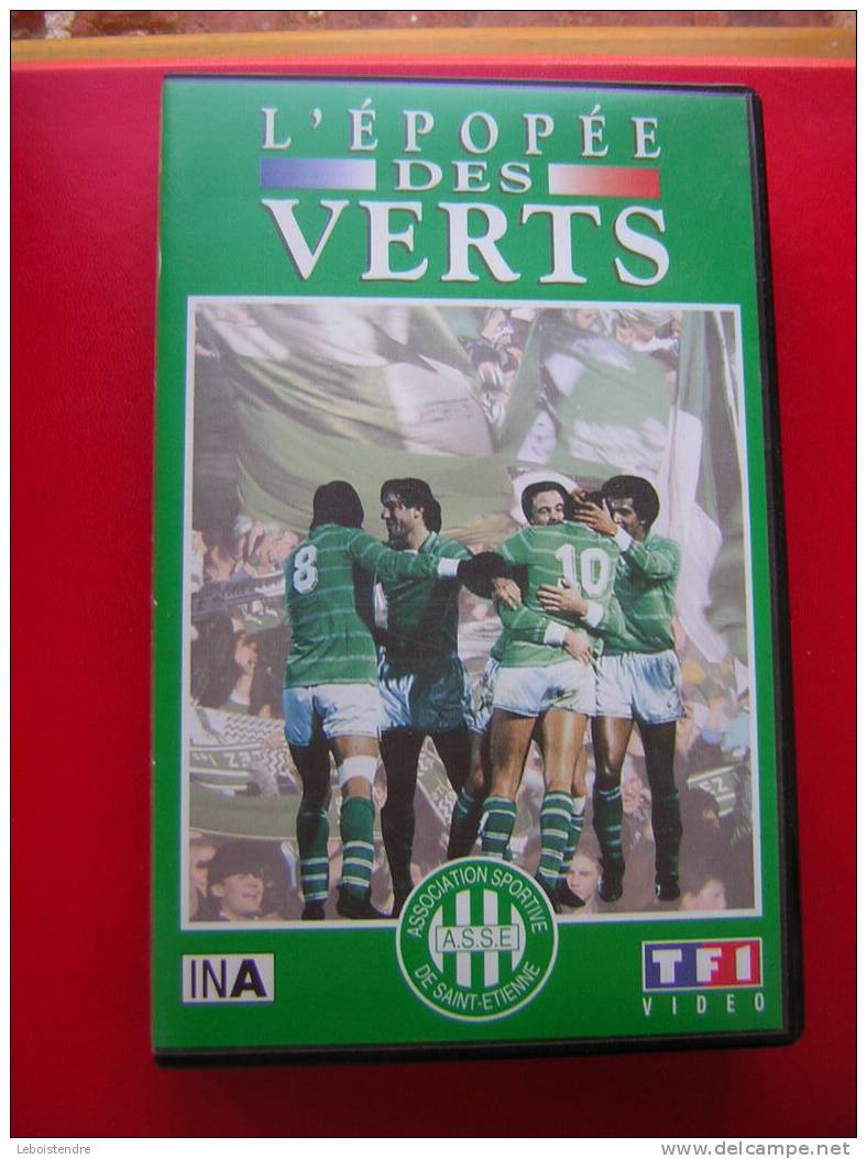 L'EPOPEE DES VERTS -A S S E -CASSETTE VIDEO VHS -COULEUR  98 MINUTES ENV- TF1  VIDEO - Sport