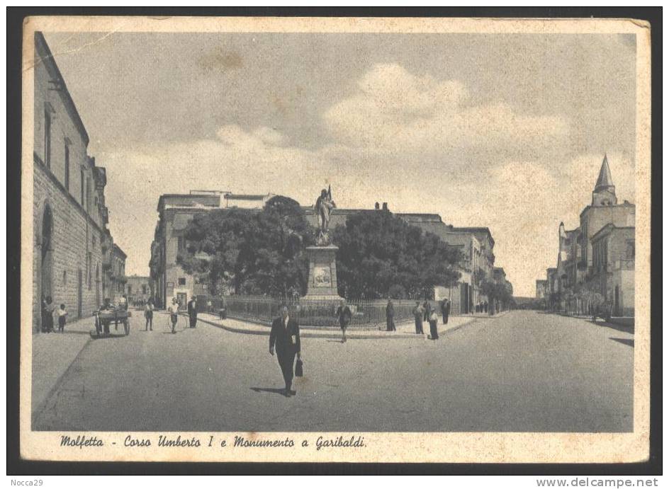 MOLFETTA CORSO UMBERTO. VIAGGIATA NEL 1943. - Molfetta