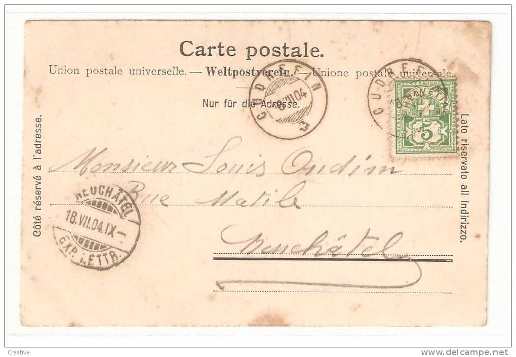 Suisse,Szwitzerland,Zwitserland. 1904 Montet S.Cudrefin (2scans) - Cudrefin