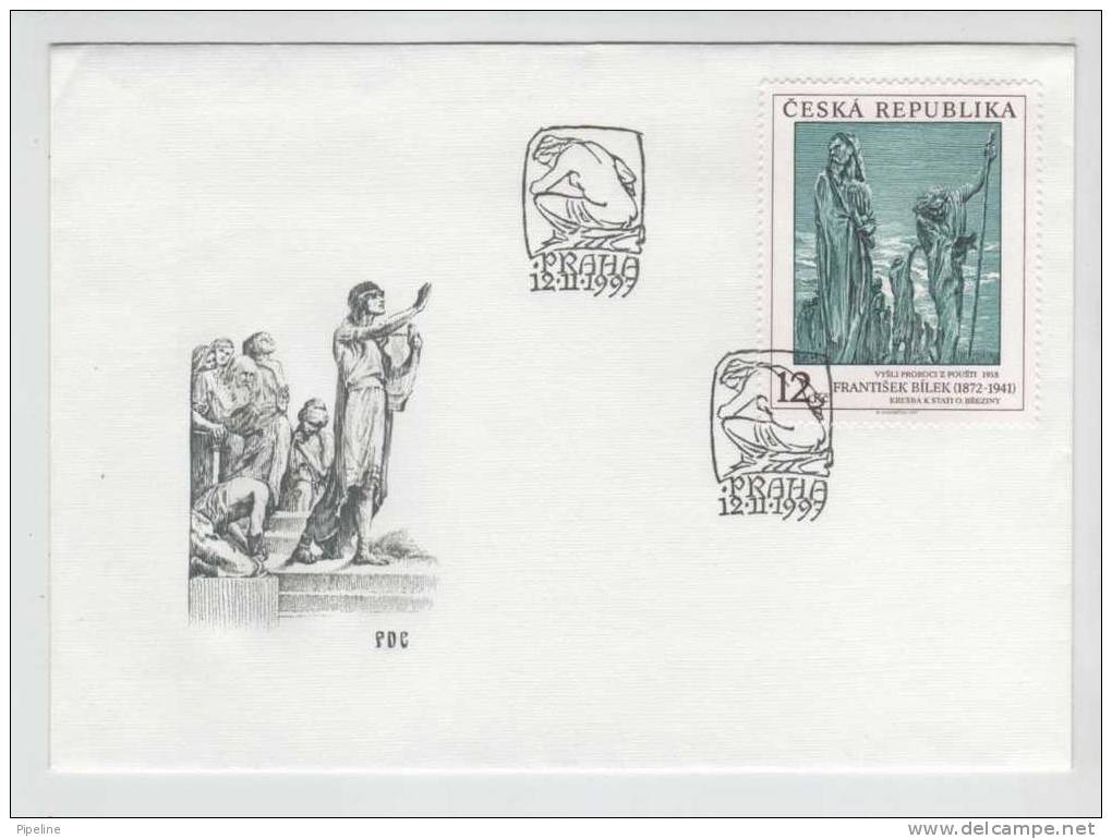 Czech Republic FDC 12-11-1997 ART Frantisek Bilek With Cachet - FDC