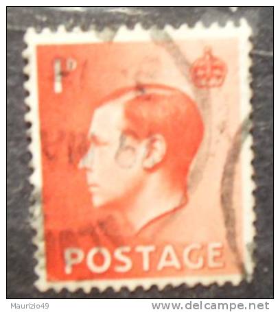 GRAN BRETAGNA 1936 Nr 206 Re Edoardo VIII 1 P - Used Stamps