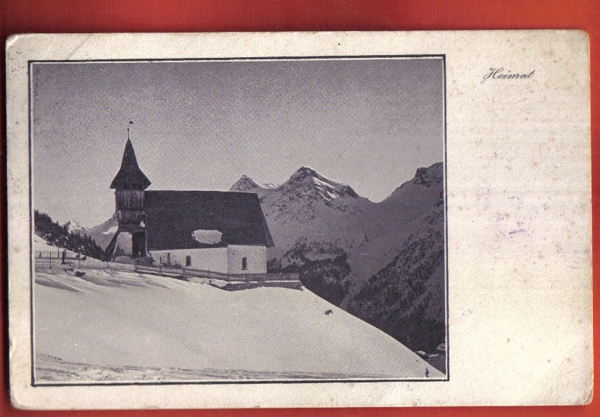 S326 Inner-Arosa Kapelle.Cachet 1921.SHS 2446,Coins Fatigués (scan) - Arosa